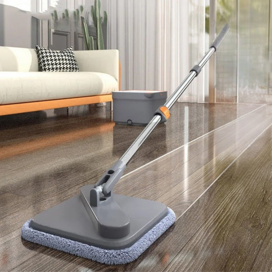 360° Rotating Spin Mop with Self-Cleaning System