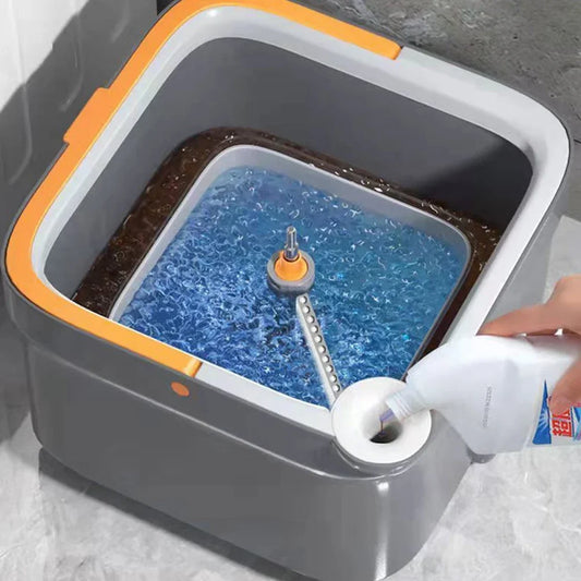 360° Rotating Spin Mop with Self-Cleaning System