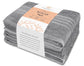 Wealuxe 12-Piece Cotton Towel Set – Light Gray