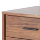 Walnut Dual-Drawer Table with Hairpin Legs