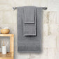 Wealuxe 12-Piece Cotton Towel Set – Light Gray
