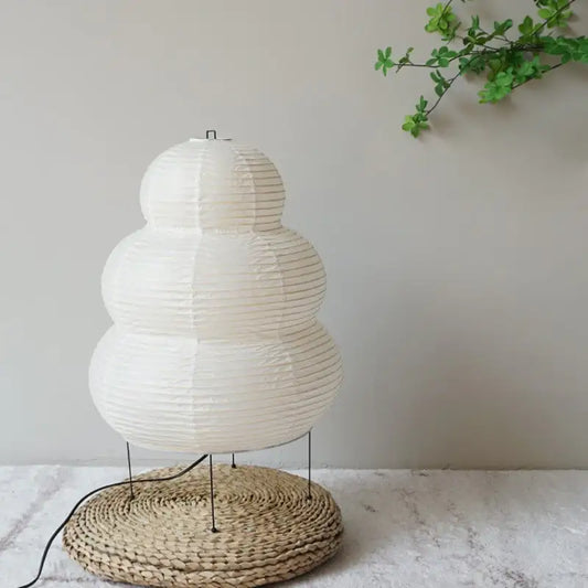 Retro Rice Paper Bedside Lamp