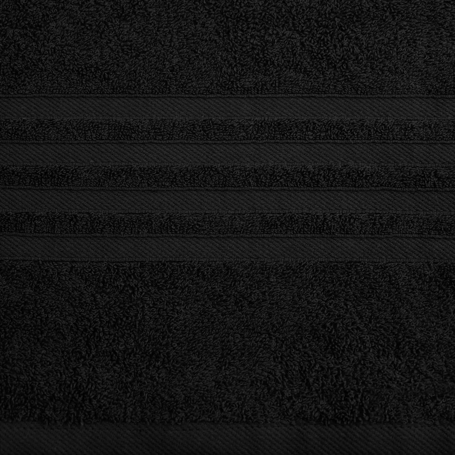 Wealuxe 12-Piece Cotton Towel Set – Black