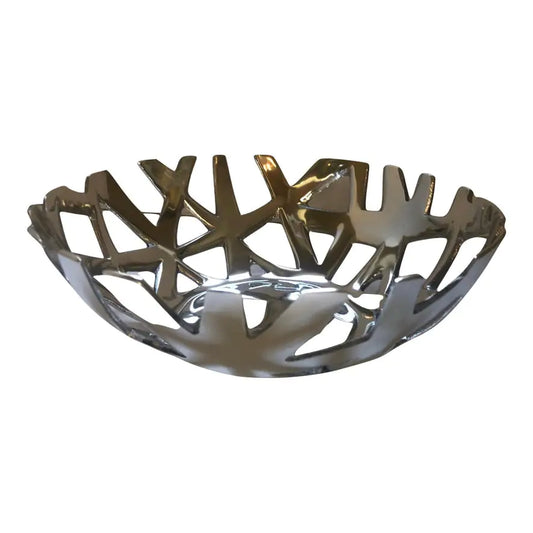 Aluminum Fruit Bowl Tray – Modern Decorative Centerpiece