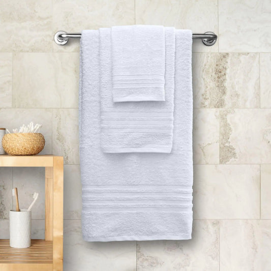 Wealuxe 12-Piece Cotton Towel Set – White