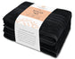 Wealuxe 12-Piece Cotton Towel Set – Black