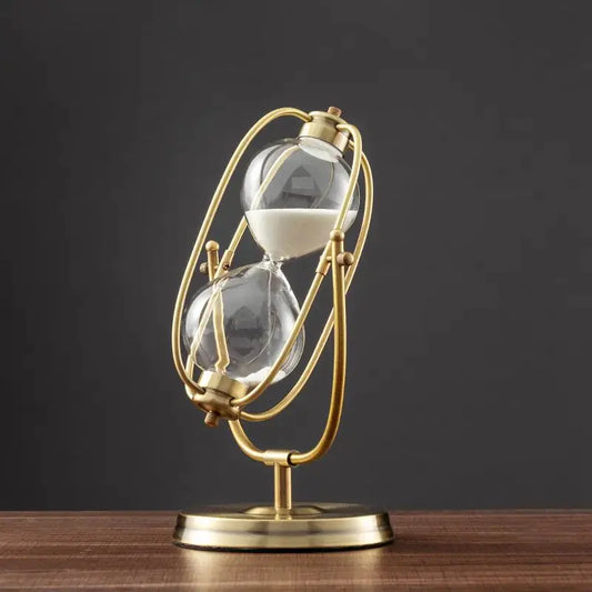 360° Rotating Sand Timer with Metal Base